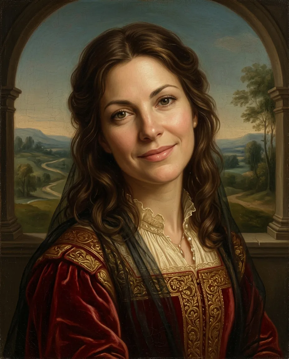 Woman as a Renaissance portrait
